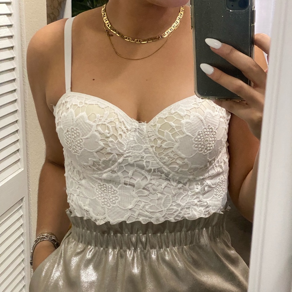 WT BUSTIER SIZE M!!! USED AS NEW 💚💚